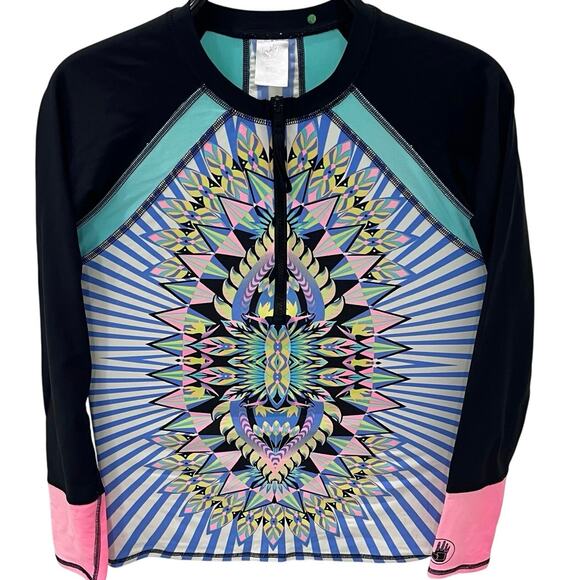 Body Glove Women's MD Look At Me Surfs Up Long Sleeve Rashguard - Picture 1 of 5